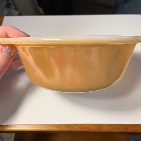 Vintage Fire King Anchor Copper 1 Pint Casserole